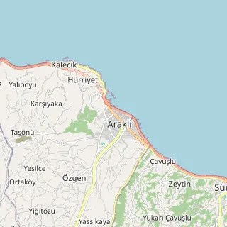 Araklı Haritası