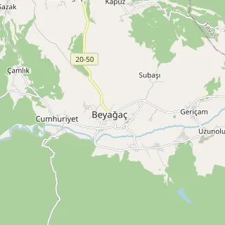 Beyağaç Haritası