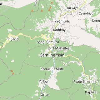Çamlıhemşin Haritası