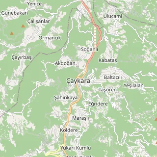 Çaykara Haritası