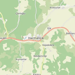 Harmancık Haritası