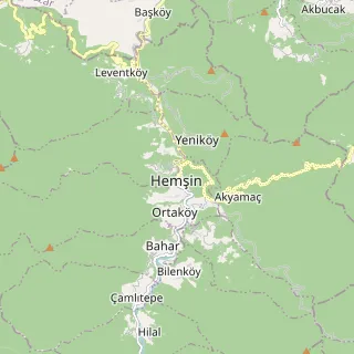 Hemşin Haritası