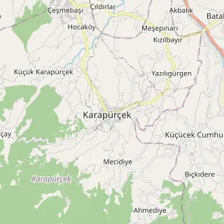 Karapürçek Haritası