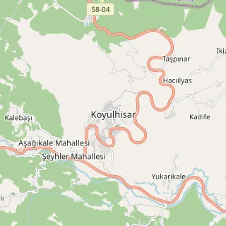 Koyulhisar Haritası