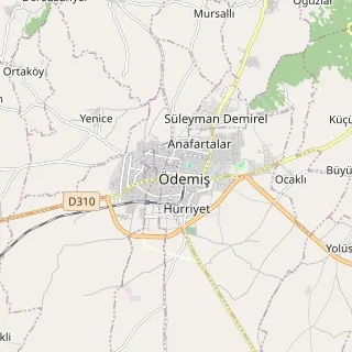 Ödemiş Haritası