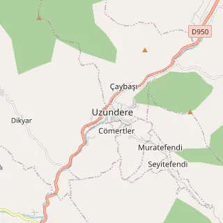 Uzundere Haritası