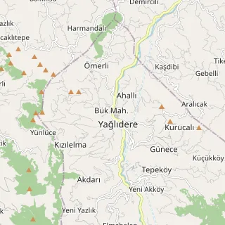 Yağlıdere Haritası